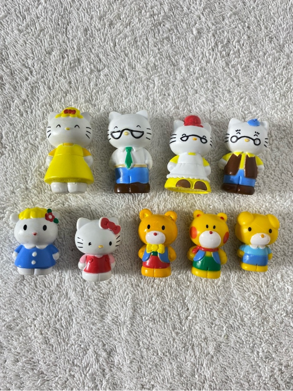 Sanrio Hello Kitty Mini PVC Toy Figure Set - 9 Pieces